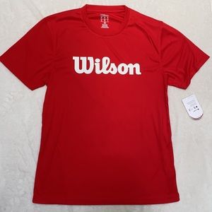 men’s wilson tennis athletic t shirt